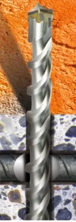 Бур SDS-plus по бетону с арматурой AX 8х210мм  Кратон 1 02 05 006 купить в Нефтеюганске