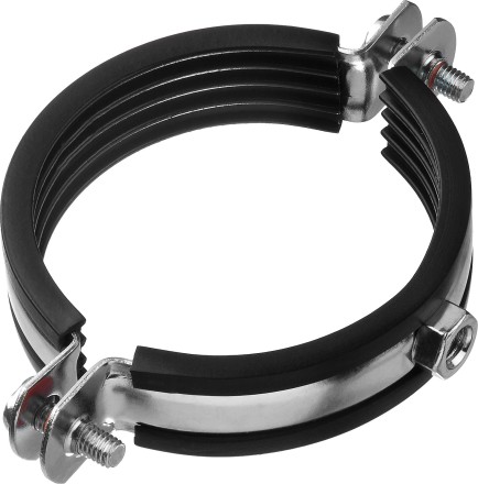 Хомут трубный с гайкой, оцинкованный, 2 1/2&quot;, 6шт, ЗУБР Мастер 37850-75-80 37850-75-80 купить в Нефтеюганске