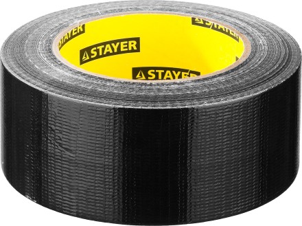 Армированная лента, STAYER Professional 12086-50-50, универсальная, влагостойкая, 48мм х 45м, черная 12086-50-50 купить в Нефтеюганске