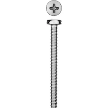 Винт DIN 7985 M4x40мм, 9шт, кл. пр. 4.8, оцинкованный, ЗУБР 303156-04-040 купить в Нефтеюганске