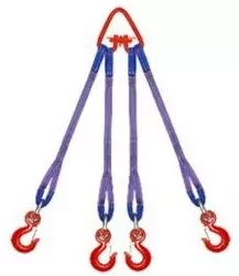 Строп текстильный четырехветвевой 4СТ 5 т  L=3 м  SF7 60 мм Звено РТ- 3 купить в Нефтеюганске