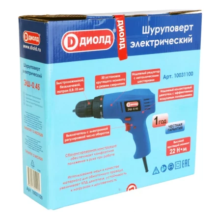 Электрический шуруповерт Диолд ЭШ-0,45 купить в Нефтеюганске