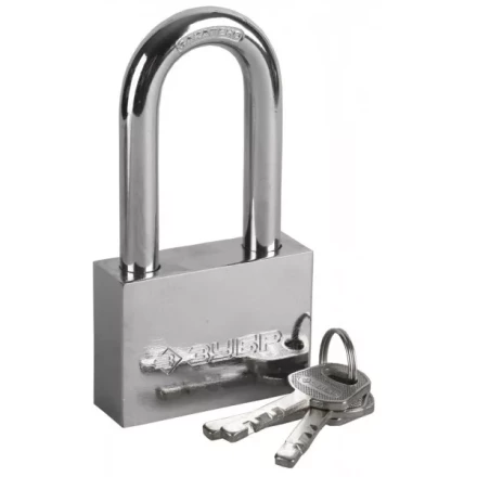 Замок ЗУБР &quot;МАСТЕР&quot; навесной, стальной корпус, закаленная удлиненная дужка, 60мм 3710-60-1 купить в Нефтеюганске