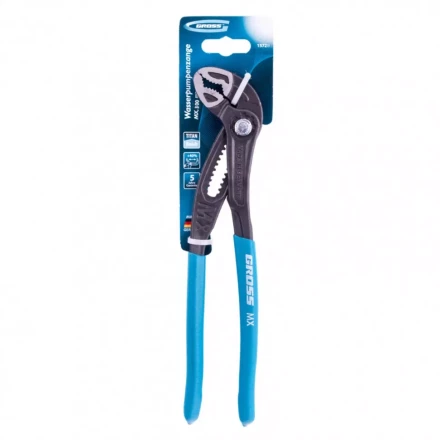 Клещи переставные кнопочный механизм обливные рукоятки 300 мм Gross 15728 купить в Нефтеюганске