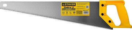 Ножовка ударопрочная (пила) STAYER ТАЙГА-5 500 мм, 5 TPI, быстрый рез поперек волокон, для крупных и средних заготовок 15061-50_z01 купить в Нефтеюганске