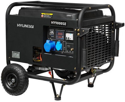 Бензогенератор Hyundai HY 9000SE + колеса купить в Нефтеюганске