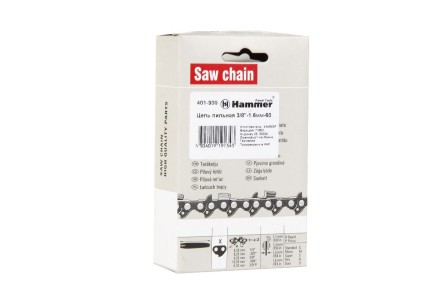 Цепь пильная HAMMER 3/8&#039;&#039;-1,6мм-60 купить в Нефтеюганске