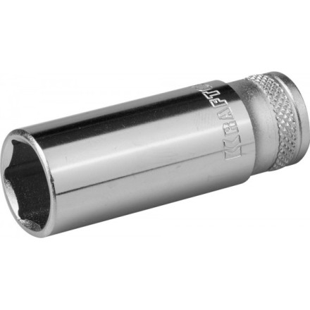 Торцовая головка KRAFTOOL &quot;INDUSTRIE QUALITAT&quot;, удлиненная, Cr-V, FLANK, хромосатинированная, 1/4&quot;, 13 мм 27817-13_z01 купить в Нефтеюганске