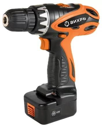 Дрель-шуруповерт аккумуляторная ВИХРЬ ДА-12-2к купить в Нефтеюганске