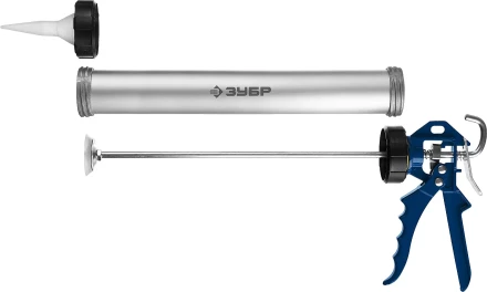 Пистолет для герметика ЗУБР &quot;ПРОФЕССИОНАЛ&quot;, закрытый, алюминиевый корпус, 600мл 06633-60 купить в Нефтеюганске