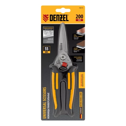 Ножницы универсальные Denzel, 200 мм, нержавеющая сталь, 78319 купить в Нефтеюганске