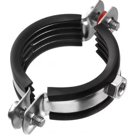 Хомут трубный с гайкой, оцинкованный, 1 1/2&quot;, 8шт, ЗУБР Мастер 37850-47-52 37850-47-52 купить в Нефтеюганске