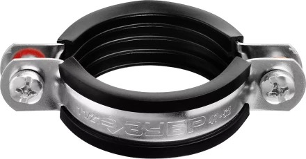 Хомут трубный с гайкой, оцинкованный, 1 1/2&quot;, 8шт, ЗУБР Мастер 37850-47-52 37850-47-52 купить в Нефтеюганске