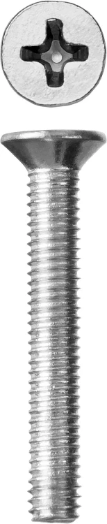 Винт DIN 965, M6 x 30 мм, 7 шт, кл. пр. 4.8, оцинкованный, ЗУБР 303116-06-030 купить в Нефтеюганске