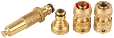 Набор RACO &quot;Profi&quot;, Наконечник, адаптер и соединители 1/2&quot;х3/4&quot;, латунь, 4 предмета 4246-55057B купить в Нефтеюганске