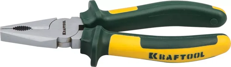 Плоскогубцы KRAFTOOL"KRAFT-MAX"комб,Cr-Mo,маслобензост двухкомп рукоятки,шарнирное соединение с повыш износост,200мм 22011-1-20 купить в Нефтеюганске