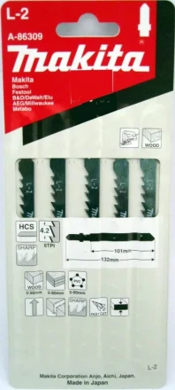 Пилки для лобзика Makita L-2 A-86309 купить в Нефтеюганске