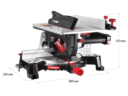 Пила торцовочная комбинированная 2 в 1 ЗПТК-255-1800 серия МАСТЕР купить в Нефтеюганске