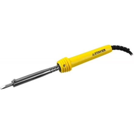 Паяльник с пластмассовой рукояткой и долговечным жалом, STAYER &quot;MASTER&quot; MAXTerm, 55305-60, 60 Вт, клин 55305-60 купить в Нефтеюганске