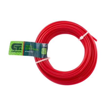 Леска для триммера круглая, 3.0 мм х 10 м, Россия Сибртех 961485 купить в Нефтеюганске