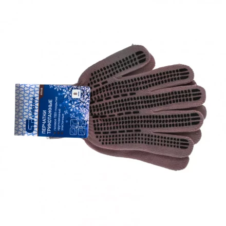 Перчатки трикотажные акрил ПВХ гель &quot;Протектор&quot; коралл оверлок Россия Сибртех 68668 купить в Нефтеюганске