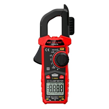 Токовые клещи цифровые КВТ KT 207A с True RMS (91919) купить в Нефтеюганске