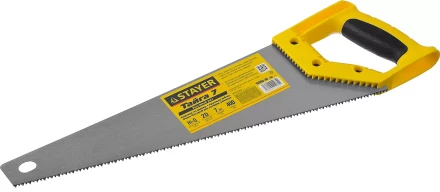 Ножовка универсальная (пила) &quot;Тайга-7&quot;, 400мм,7TPI, закаленный зуб, рез вдоль и поперек волокон, для средн заготовок, фанеры, ДСП,МДФ, STAYER 15050-40_z02 купить в Нефтеюганске