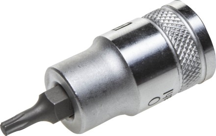 Торцовая бита-головка KRAFTOOL &quot;INDUSTRIE QUALITAT&quot;, материал S2, TORX, сатинированная, 1/2&quot;, Т20 27905-20_z01 купить в Нефтеюганске
