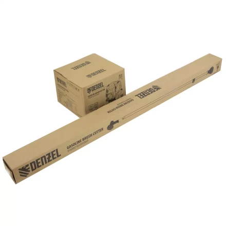 Триммер бензиновый DTL-43, 43 см3, неразъемная штанга, состоит из 2 частей Denzel 96263 купить в Нефтеюганске