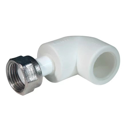 Уголок с н.гайкой PP-R 20мм х 3/4 бел. (50/150) 45595 купить в Нефтеюганске