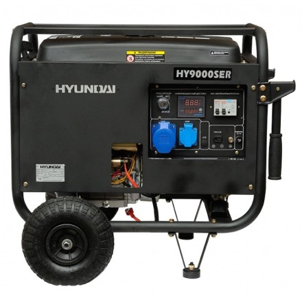 Бензогенератор Hyundai HY 9000SER + колеса купить в Нефтеюганске