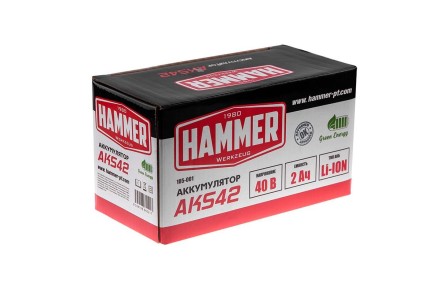 Аккумулятор HAMMER AKS42 (40В 2Ач Li-ion) купить в Нефтеюганске