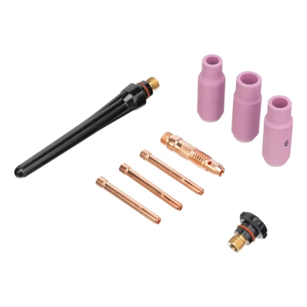 Горелка сварочная TIG WP17V, прямое подключение к баллону, 4 метра Denzel 93643 купить в Нефтеюганске