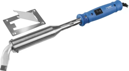 Паяльник ЗУБР &quot;ПРОФЕССИОНАЛ&quot;, с выключателем, пластмассовой рукояткой и долговечным жалом, 300Вт, клин 55301-300 купить в Нефтеюганске