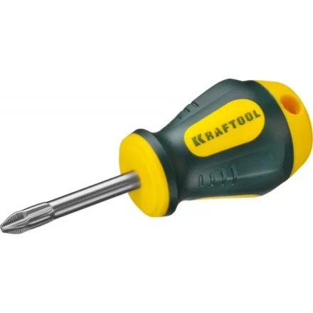 Отвертка KRAFTOOL, Cr-Mo-V сталь, двухкомпонентная противоскользящая рукоятка, PH, №2x38мм 250072-2-038 купить в Нефтеюганске