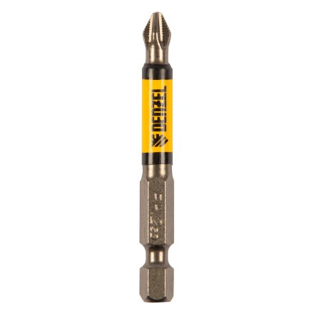 Бита PH2х60, сталь S2, цилиндр., 10 шт. Е 6,3 Denzel 11642 купить в Нефтеюганске