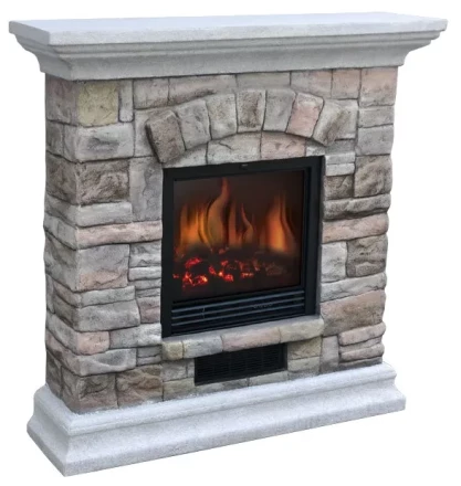 Электрокамин-камин электрический каминокомплект ELECTROLUX EFP/S 2018SBS светлый камень купить в Нефтеюганске