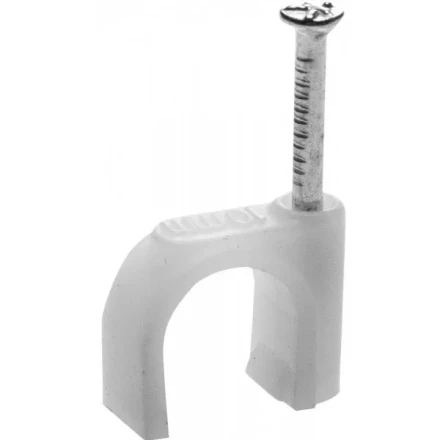 Скоба-держатель для круглого кабеля, с оцинкованным гвоздем, 9 мм, 80 шт, STAYER Master 4510-09 4510-09 купить в Нефтеюганске