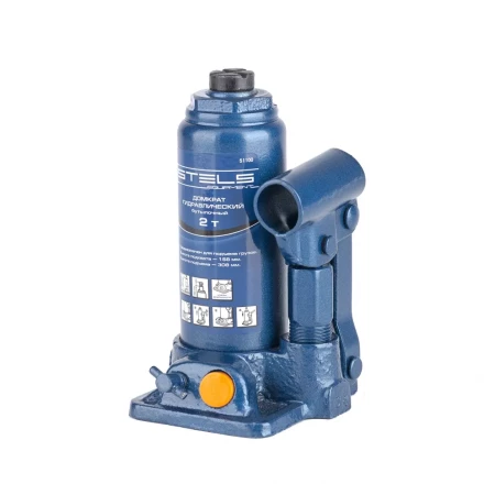 Домкрат гидравлический бутылочный 2 т h подъема 158–308 мм  STELS 51100 купить в Нефтеюганске