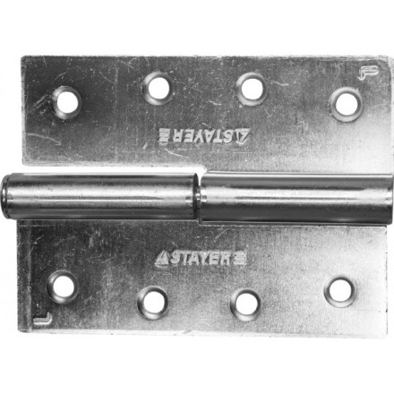 Петля дверная STAYER &quot;MASTER&quot; разъемная, цвет белый цинк, левая, 100мм 37613-100-1L купить в Нефтеюганске