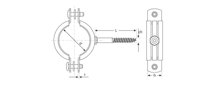 Хомуты трубные с шурупом промфасовка серия ЭКСПЕРТ купить в Нефтеюганске