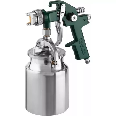 Краскопульт пневматический KRAFTOOL AirKraft, HVLP, с нижним бачком, 1,4мм 06520-1.4 купить в Нефтеюганске