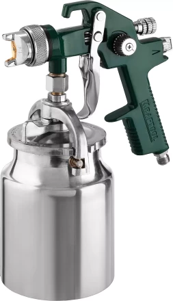 Краскопульт пневматический KRAFTOOL AirKraft, HVLP, с нижним бачком, 1,4мм 06520-1.4 купить в Нефтеюганске