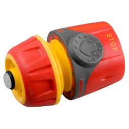 Соединитель GRINDA &quot;Premium&quot; с автостопом, пластмассовый с TPR, 1/2&quot; 8-426429