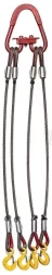 Строп канатный четырехветвевой 4СК 4 т L=2 м Звено РТ-3 с кч din 2.0 т опрессовка