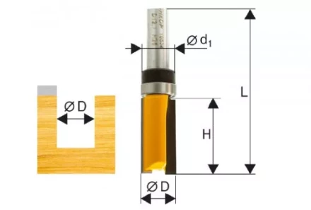 Фреза кромочная прямая ф127х26мм хв. 8мм 46181 купить в Нефтеюганске