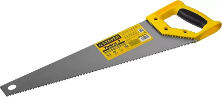 Ножовка универсальная (пила) &quot;Тайга-7&quot;, 450мм,7TPI, закаленный зуб, рез вдоль и поперек волокон, для средн заготовок, фанеры, ДСП,МДФ, STAYER 15050-45_z02 купить в Нефтеюганске