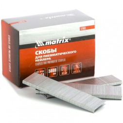 Скобы 18GA для пнев. степлера 1,25х1,0мм длина 32 мм ширина 5,7 мм 5000 шт MATRIX 57663
