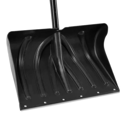 Лопата для уборки снега пластиковая, 490х325х1380 мм, стальной черенок, Palisad 61661 купить в Нефтеюганске