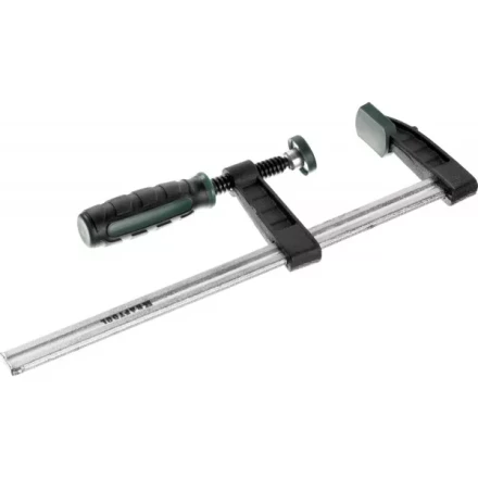 Струбцина, KRAFTOOL 32011-050-200, тип &quot;F&quot;, DIN 5117, двухкомпонентная ручка, 50х200мм 32011-050-200 купить в Нефтеюганске